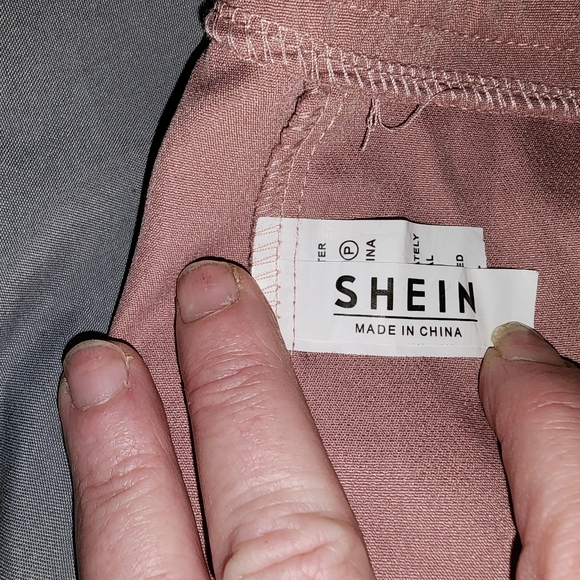 Shein Womens size medium Pink Shorts Sailor Buttons - Picture 5 of 6